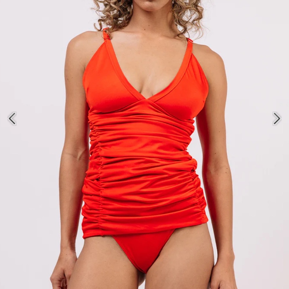 Free People It Suits U Convertible Swimsuit in Blood Orange. Size Small. NWOT